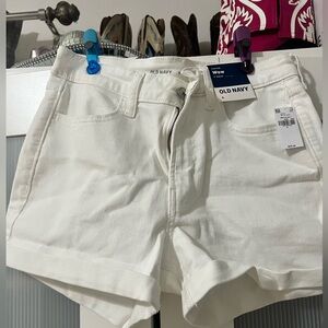 Old Navy White Denim Shorts Size 6